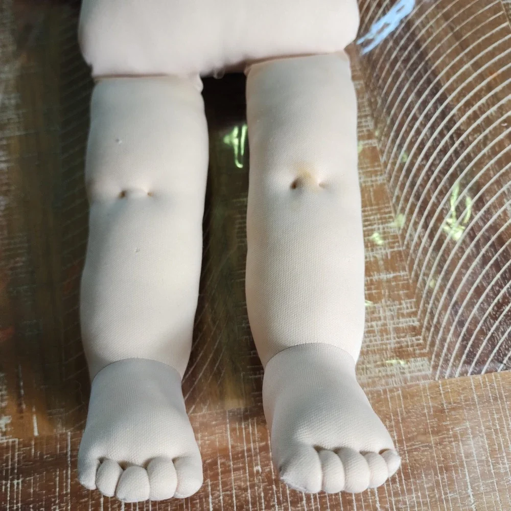 Vintage Xavier Roberts Baby Doll‎ Blonde Yarn Hair Blue Eyes Hand Stitched 80s